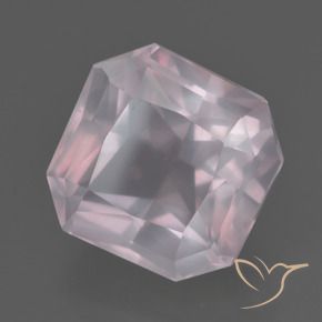 Cuarzo rosa Rosa rosado natural de 7.83 ct, Corte Octágono / Esmeralda, Transparente