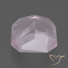 Cuarzo rosa Rosa rosado natural de 7.83 ct, Corte Octágono / Esmeralda, Transparente