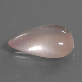 Cuarzo Rosa Tono rosado natural de 13.10 ct, En forma de pera, Transparente