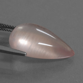 Cuarzo Rosa Tono rosado natural de 13.10 ct, En forma de pera, Transparente