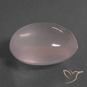 Cuarzo rosa Rosado claro natural de 22.01 ct, Ovalada, Transparente