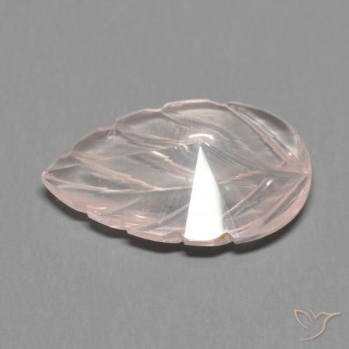 Cuarzo rosa Rosado coral claro natural de 4.31 ct, Elegante, Transparente