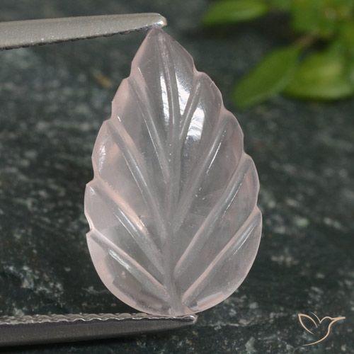 2.66ct Natural Rosado flamingo Cuarzo rosa, Corte Flor, Transparente