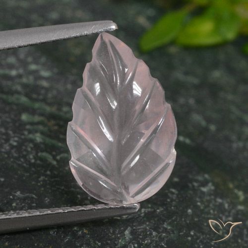 2.33ct Natural Rosado flamingo Cuarzo rosa, Corte Flor, Transparente