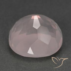 Cuarzo rosa Rosado claro natural de 14.80 ct, Ovalada, Transparente