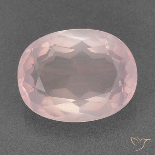 10.79ct Natural Rosado coral Cuarzo rosa, Ovalada, Transparente