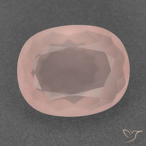 10.02ct Natural Rosado salmón Cuarzo rosa, Ovalada, Transparente