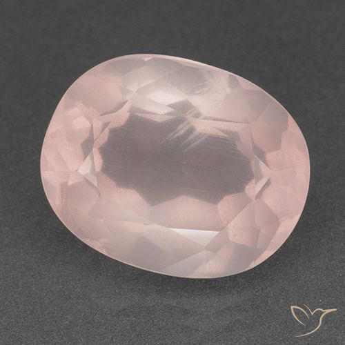 15.81ct Natural Rosado claro Cuarzo rosa, Ovalada, Transparente