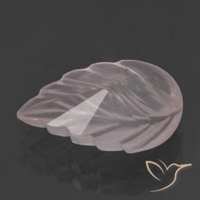 Cuarzo rosa Rosado claro natural de 2.58 ct, Corte Flor, Transparente