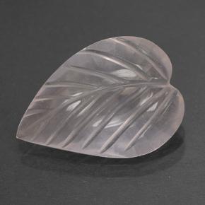 Cuarzo rosa rosa natural de 3,32 ct, corte flor, transparente
