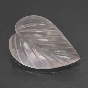 Cuarzo rosa rosa natural de 3,32 ct, corte flor, transparente