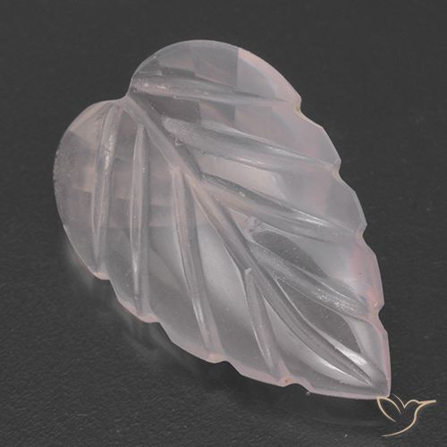 Cuarzo rosa rosa natural de 2,62 ct, corte flor, transparente