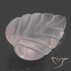 Cuarzo rosa rosa natural de 2,62 ct, corte flor, transparente