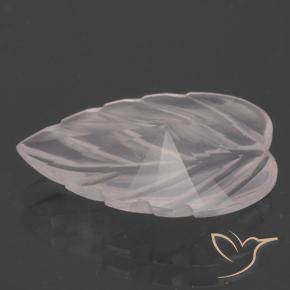 Cuarzo rosa rosa natural de 2,62 ct, corte flor, transparente