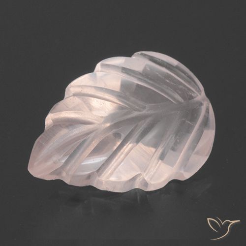 2.73ct Natural Rosado rosa muy claro Cuarzo rosa, Corte Flor, Transparente