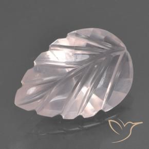 Cuarzo rosa Rosa rosado natural de 2.93 ct, Corte Flor, Transparente