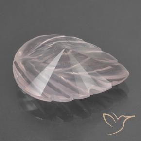 Cuarzo rosa Rosa rosado natural de 2.93 ct, Corte Flor, Transparente