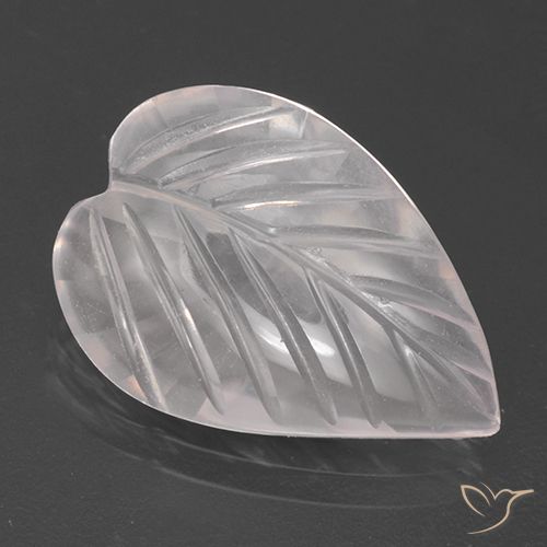 2.79ct Natural Rosado rosa muy claro Cuarzo rosa, Corte Flor, Transparente