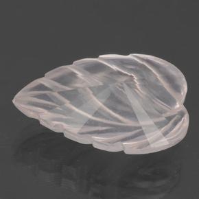 Cuarzo rosa rosa natural de 3,94 ct, corte flor, transparente