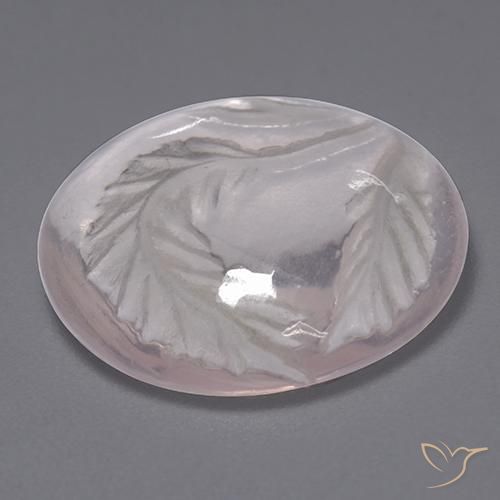 Cuarzo rosa Rosado rosa muy claro natural de 8.30 ct, Redondo, Transparente