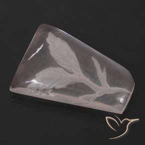 Cuarzo rosa Rosado coral claro natural de 10.27 ct, Elegante, Transparente