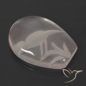 Cuarzo rosa Rosado claro natural de 11.01 ct, Elegante, Transparente