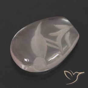 Cuarzo rosa Rosado claro natural de 11.01 ct, Elegante, Transparente