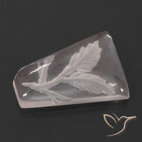 Cuarzo rosa Rosado claro natural de 9.71 ct, Elegante, Transparente