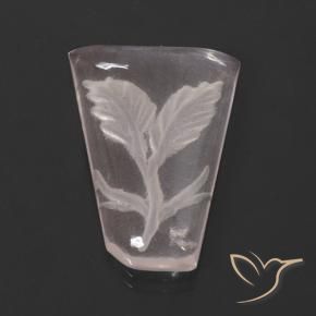 Cuarzo rosa Rosado claro natural de 9.71 ct, Elegante, Transparente