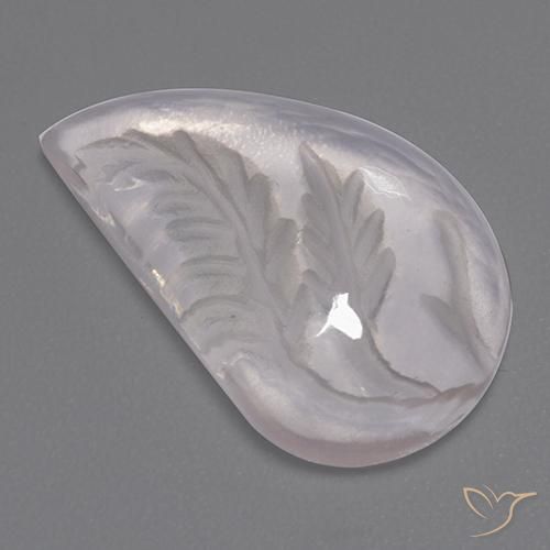 Cuarzo rosa Blanco natural de 7.84 ct, Elegante, Transparente