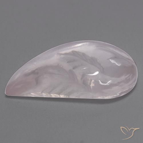 Cuarzo rosa Blanco natural de 7.84 ct, Elegante, Transparente