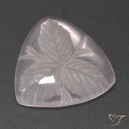 Cuarzo rosa Rosado claro natural de 10.46 ct, Trillón, Transparente