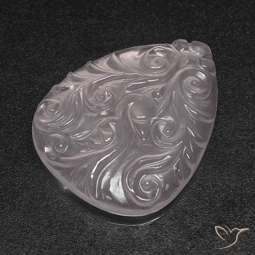 20.93ct Natural Sin Color Cuarzo rosa, En forma de pera, Transparente