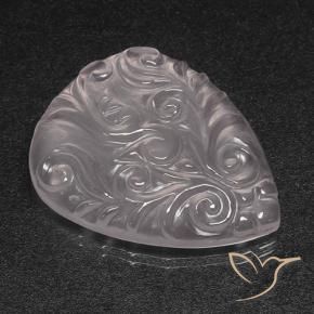 Cuarzo rosa Sin Color natural de 20.93 ct, En forma de pera, Transparente