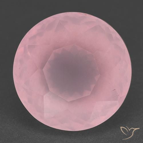 11.73ct Natural Rosado medio Cuarzo rosa, Redondo, Translúcido