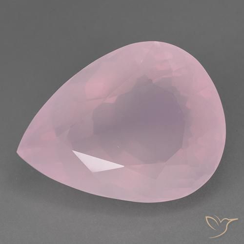 83.06ct Natural Rosa rosado Cuarzo rosa, En forma de pera, Transparente