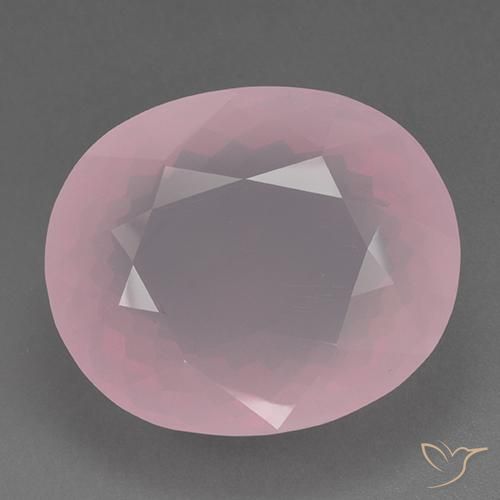 89.42ct Natural Rosado rosa medio Cuarzo rosa, Ovalada, Transparente
