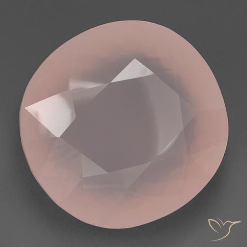 Cuarzo rosa Rosa rosado natural de 156.18 ct, Ovalada, Transparente