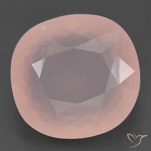 110.88ct Natural Rosado claro Cuarzo rosa, Forma Cojín, Transparente