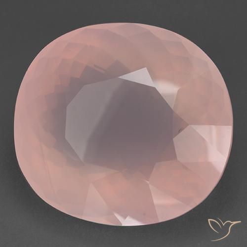Cuarzo rosa Rosado claro natural de 112.68 ct, Ovalada, Transparente