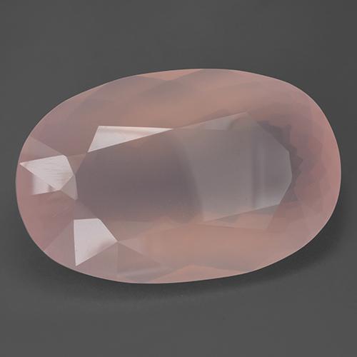 Cuarzo rosa rosa natural de 157,99 ct, corte óvalo, transparente