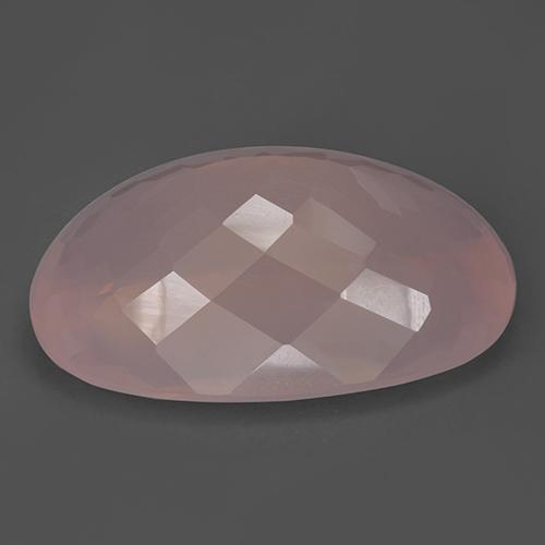 Cuarzo rosa rosa natural de 157,99 ct, corte óvalo, transparente