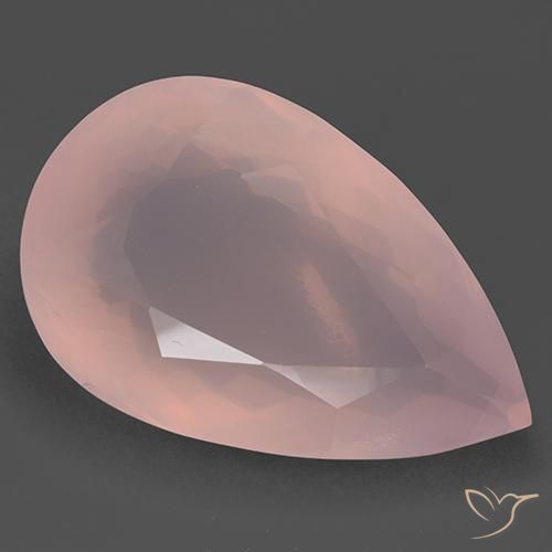167.02ct Natural Rosa rosado Cuarzo rosa, En forma de pera, Transparente
