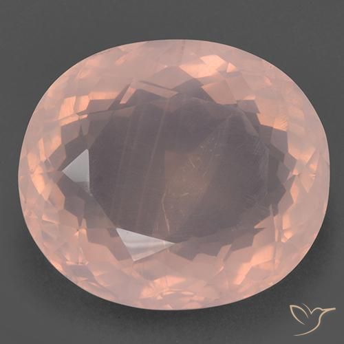 99.32ct Natural Rosado claro Cuarzo rosa, Ovalada, Transparente