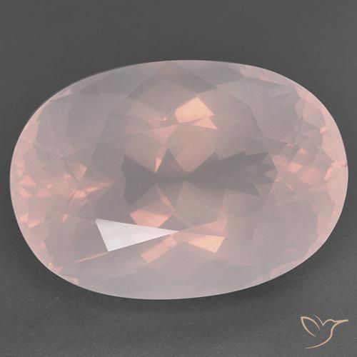 51.90ct Natural Rosado claro Cuarzo rosa, Ovalada, Transparente