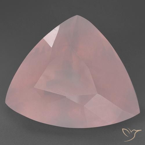 Cuarzo rosa Rosado coral natural de 55.03 ct, Trillón, Transparente