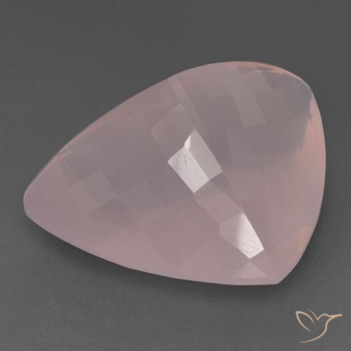 Cuarzo rosa Rosado coral natural de 55.03 ct, Trillón, Transparente
