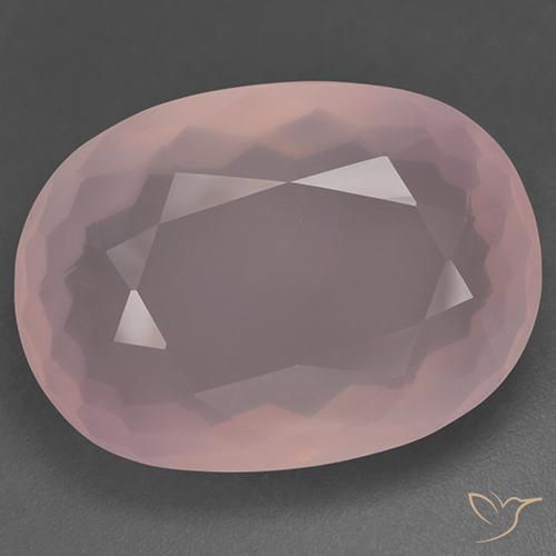 48.51ct Natural Rosado medio Cuarzo rosa, Ovalada, Transparente