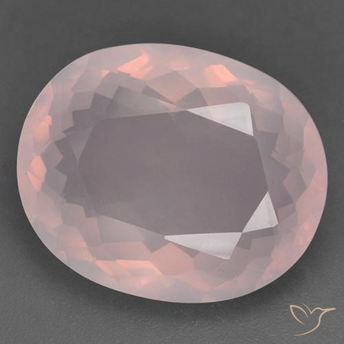 24.14ct Natural Rosa rosado Cuarzo rosa, Ovalada, Transparente, Photo A