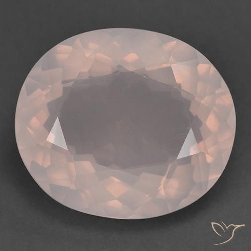 25.35ct Natural Rosado claro Cuarzo rosa, Ovalada, Transparente